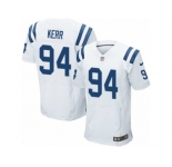 Men's Nike Indianapolis Colts #94 Zach Kerr Elite White NFL Jersey