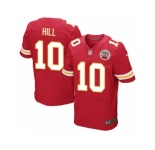 Men's Nike Kansas City Chiefs #10 Tyreek Hill Elite Red Team Color NFL Jersey
