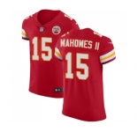Men's Nike Kansas City Chiefs #15 Patrick Mahomes II Red Team Color Vapor Untouchable Elite Player NFL Jersey