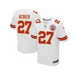 Men's Nike Kansas City Chiefs #27 Kenneth Acker Elite White NFL Jersey