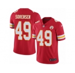 Men's Nike Kansas City Chiefs #49 Daniel Sorensen Elite Red Rush NFL Jersey