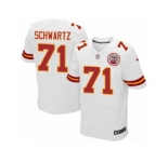Men's Nike Kansas City Chiefs #71 Mitchell Schwartz Elite White NFL Jersey