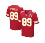 Men's Nike Kansas City Chiefs #89 Gavin Escobar Elite Red Team Color NFL Jersey