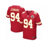 Men's Nike Kansas City Chiefs #94 Jarvis Jenkins Elite Red Team Color NFL Jersey
