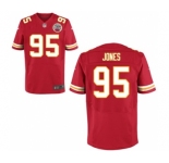 Men's Nike Kansas City Chiefs #95 Chris Jones Elite Red Team Color NFL Jersey
