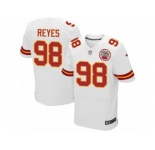 Men's Nike Kansas City Chiefs #98 Kendall Reyes Elite White NFL Jersey