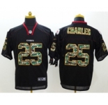 Nike Kansas City Chiefs #25 Jamaal Charles Black jerseys(Elite Camo Fashion)