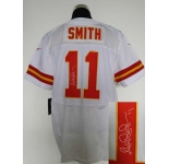 nike nfl jerseys kansas city chiefs #11 smith white[Elite signature]