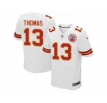 nike nfl jerseys kansas city chiefs #13 deanthony thomas white[Elite]