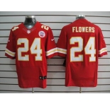 nike nfl jerseys kansas city chiefs #24 flowers red[Elite]