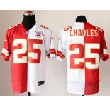 nike nfl jerseys kansas city chiefs #25 charles white-red[Elite split]
