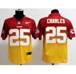 nike nfl jerseys kansas city chiefs #25 jamaal charles red-yellow[Elite drift fashion][second version]