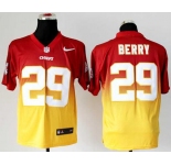 nike nfl jerseys kansas city chiefs #29 berry white-yellow[Elite drift fashion][second version]