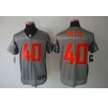 nike nfl jerseys kansas city chiefs #40 hillis grey[Elite shadow]
