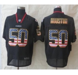 nike nfl jerseys kansas city chiefs #50 houston black[Elite USA flag fashion][houston]