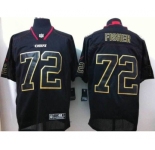 nike nfl jerseys kansas city chiefs #72 fisher black[Elite lights out]