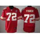 nike nfl jerseys kansas city chiefs #72 fisher red[Elite]