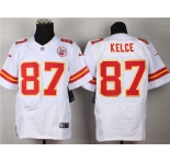 nike nfl jerseys kansas city chiefs #87 Travis Kelce white[Elite]