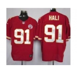 nike nfl jerseys kansas city chiefs #91 hali red[elite]