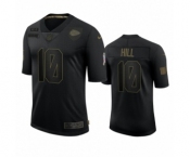 Kansas City Chiefs #10 Tyreek Hill Black 2020 Salute To Service Limited Jersey