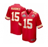 Kansas City Chiefs #15 Patrick Mahomes Red Super Bowl LV game Jersey