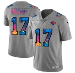 Kansas City Chiefs #17 Mecole Hardman Men's Nike Multi-Color 2020 NFL Crucial Catch NFL Jersey Greyheather