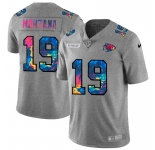 Kansas City Chiefs #19 Joe Montana Men's Nike Multi-Color 2020 NFL Crucial Catch NFL Jersey Greyheather