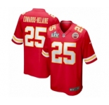 Kansas City Chiefs #25 Clyde Edwards-Helaire Red Super Bowl LV game Jersey