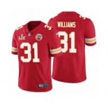 Kansas City Chiefs #31 Darrel Williams Red 2021 Super Bowl LV Jersey