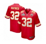 Kansas City Chiefs #32 Tyrann Mathieu Red Super Bowl LV Game Jersey