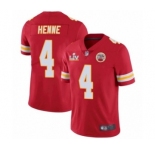 Kansas City Chiefs #4 Chad Henne Red 2021 Super Bowl LV Jersey
