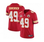 Kansas City Chiefs #49 Daniel Sorensen Red 2021 Super Bowl LV Jersey