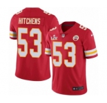 Kansas City Chiefs #53 Anthony Hitchens Red 2021 Super Bowl LV Jersey