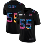 Kansas City Chiefs #55 Frank Clark Men's Nike Multi-Color Black 2020 NFL Crucial Catch Vapor Untouchable Limited Jersey