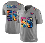 Kansas City Chiefs #58 Derrick Thomas Men's Nike Multi-Color 2020 NFL Crucial Catch NFL Jersey Greyheather