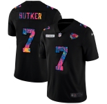 Kansas City Chiefs #7 Harrison Butker Men's Nike Multi-Color Black 2020 NFL Crucial Catch Vapor Untouchable Limited Jersey