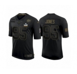 Kansas City Chiefs #95 Chris Jones Black 2021 Super Bowl LV Jersey