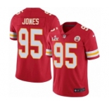 Kansas City Chiefs #95 Chris Jones Red 2021 Super Bowl LV Jersey