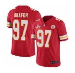 Kansas City Chiefs #97 Alex Okafor Red 2021 Super Bowl LV Jersey
