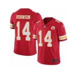Men Nike Kansas City Chiefs #14 Demarcus Robinson Red Team Color Vapor Untouchable Limited Player NFL Jersey
