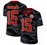 Men Nike Kansas City Chiefs #15 Mahomes 2020 Nike 2nd Camo Salute to Service Limited