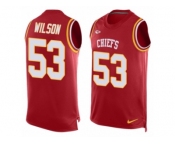 Men Nike Kansas City Chiefs #53 Ramik Wilson Limited Red Player Name & Number Tank Top NFL Jersey