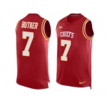 Men Nike Kansas City Chiefs #7 Harrison Butker Limited Red Player Name & Number Tank Top NFL Jersey