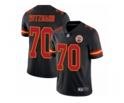 Men Nike Kansas City Chiefs #70 Bryan Witzmann Limited Black Rush Vapor Untouchable NFL Jersey