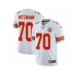 Men Nike Kansas City Chiefs #70 Bryan Witzmann White Vapor Untouchable Limited Player NFL Jersey