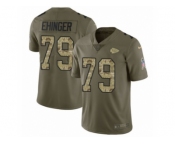 Men Nike Kansas City Chiefs #79 Parker Ehinger Limited Olive Camo 2017 Salute to Service NFL Jersey