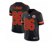 Men Nike Kansas City Chiefs #96 Bennie Logan Limited Black Rush Vapor Untouchable NFL Jersey