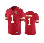 Men's Kansas City Chiefs #1 Jerick McKinnon Red Vapor Untouchable Limited Stitched Football Jersey