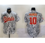 Men's Kansas City Chiefs #10 Isiah Pacheco 2024 Arctic Camo Salute To Service Stitched Baseball Jersey