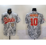 Men's Kansas City Chiefs #10 Isiah Pacheco 2024 Arctic Camo Salute To Service Stitched Baseball Jerseys